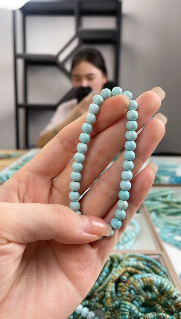 【闪购商品】绿松石珠宝奇石未镶嵌6+mm