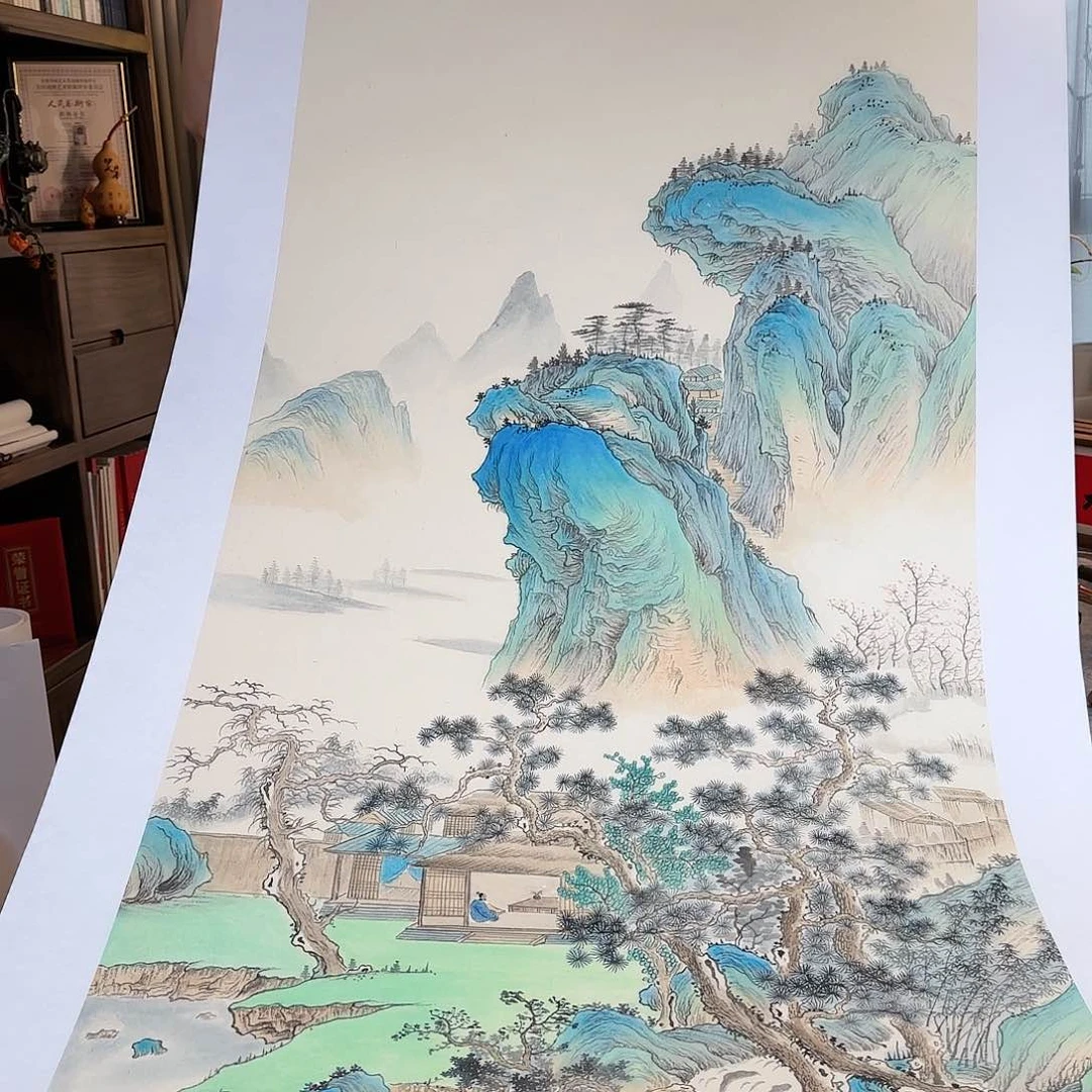 书法伊人阳亮国画山水