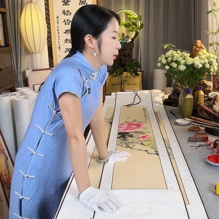 书法伊人阳亮花鸟四条屏