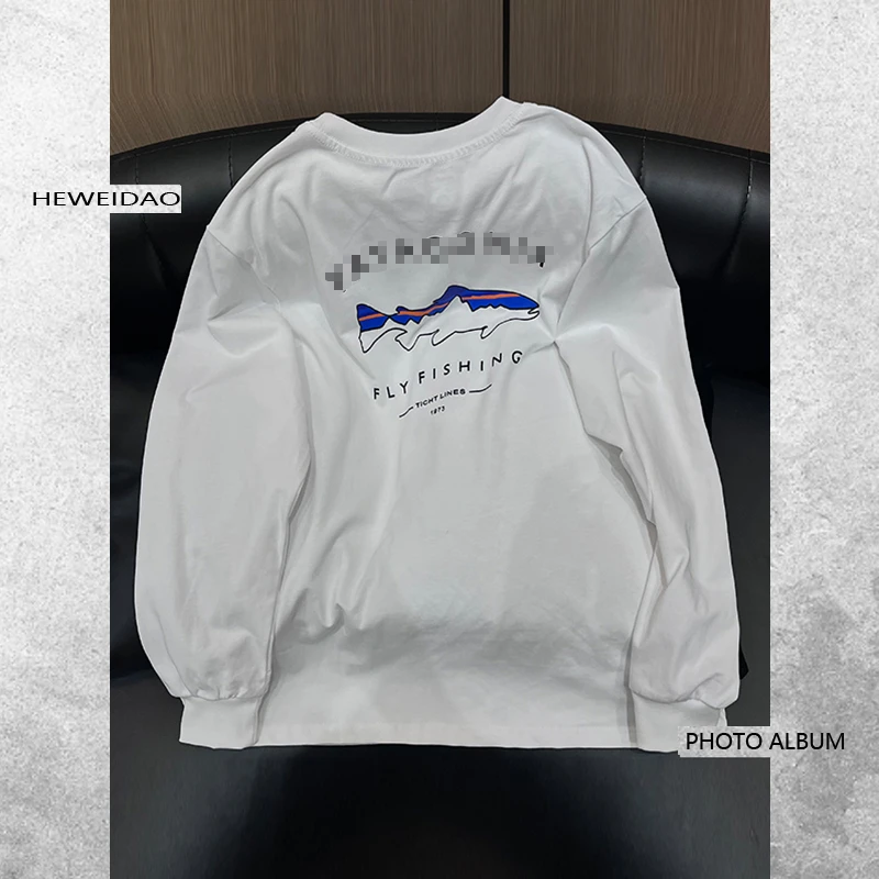 飞钓菲茨罗伊鳟鱼长袖打底T恤