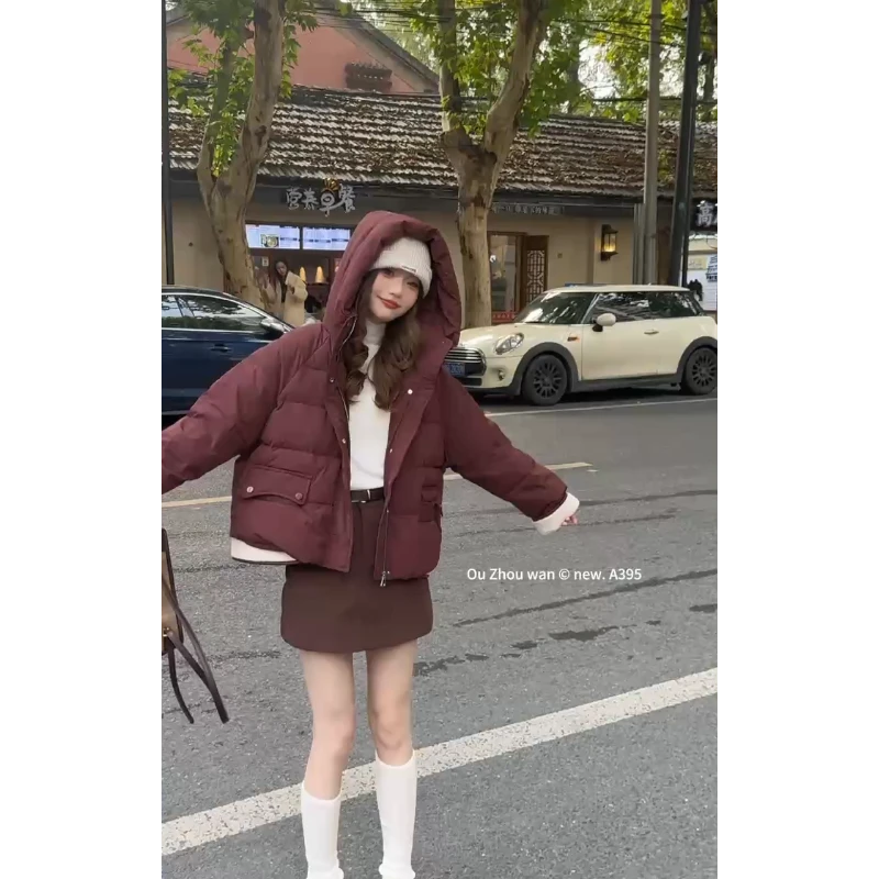 【代代精选】时尚短款连帽外套-21144