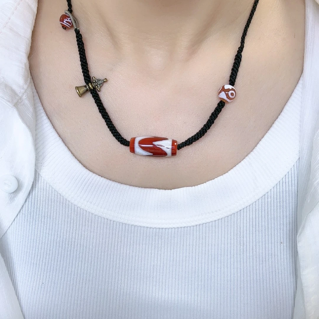 玛瑙/玉髓颈饰合金