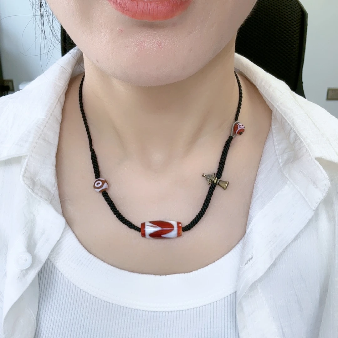 玛瑙/玉髓颈饰合金