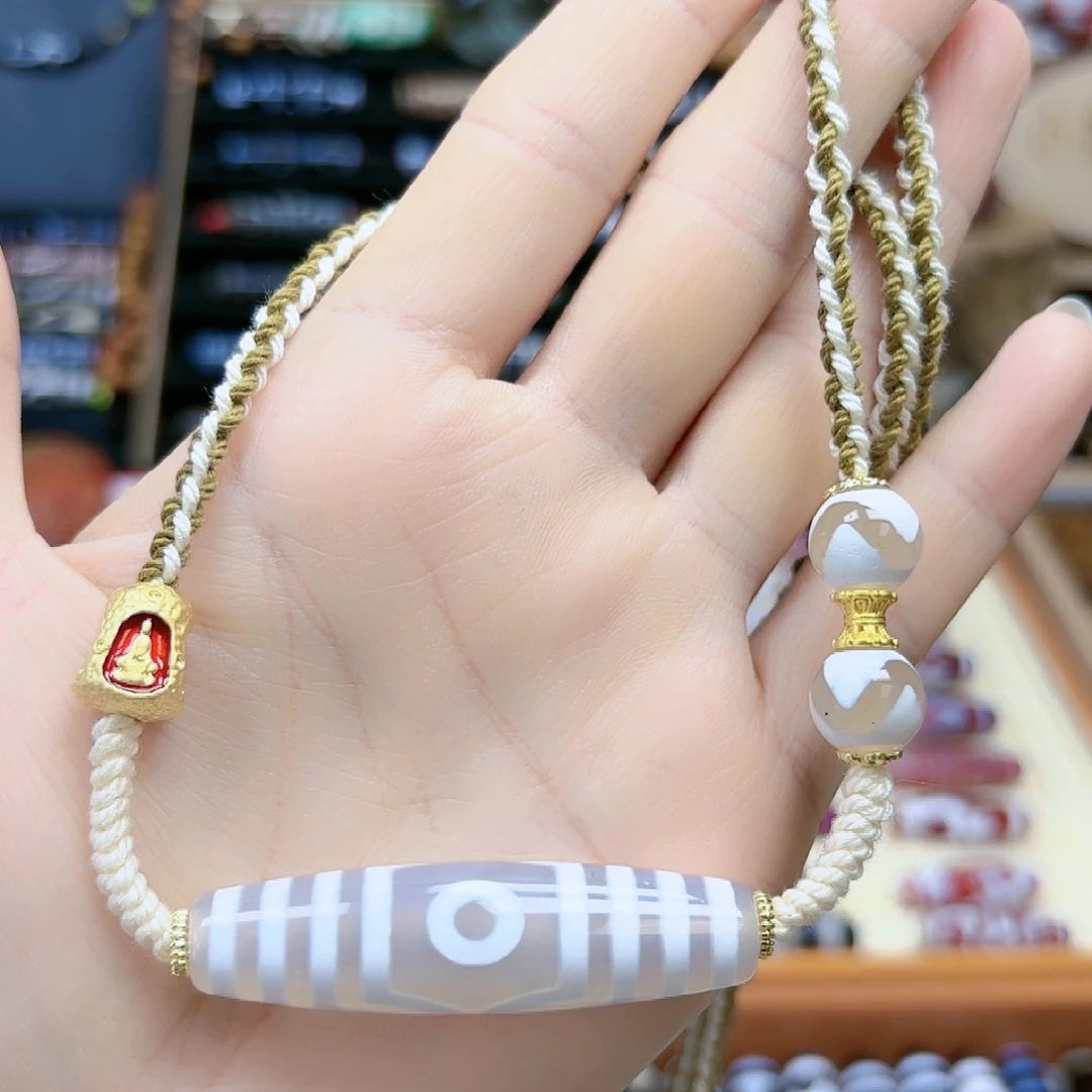 玛瑙/玉髓颈饰合金