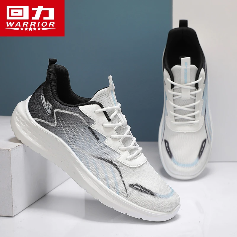 Warrior/回力男鞋运动鞋2024秋季新款男士潮鞋时尚百搭飞织网面鞋