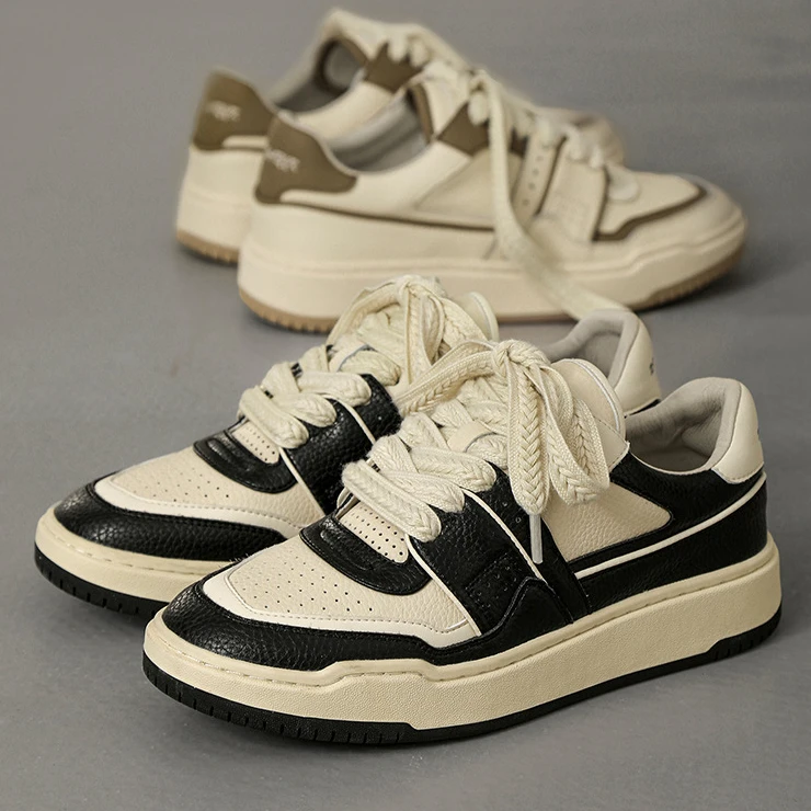 2025春款小众设计潮牌透气男增高低帮运动滑板鞋情侣日系休闲鞋子