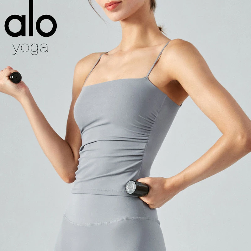 alo yoga正品运动内衣瑜伽服美背吊带带胸罩背心跑步健身细肩文胸