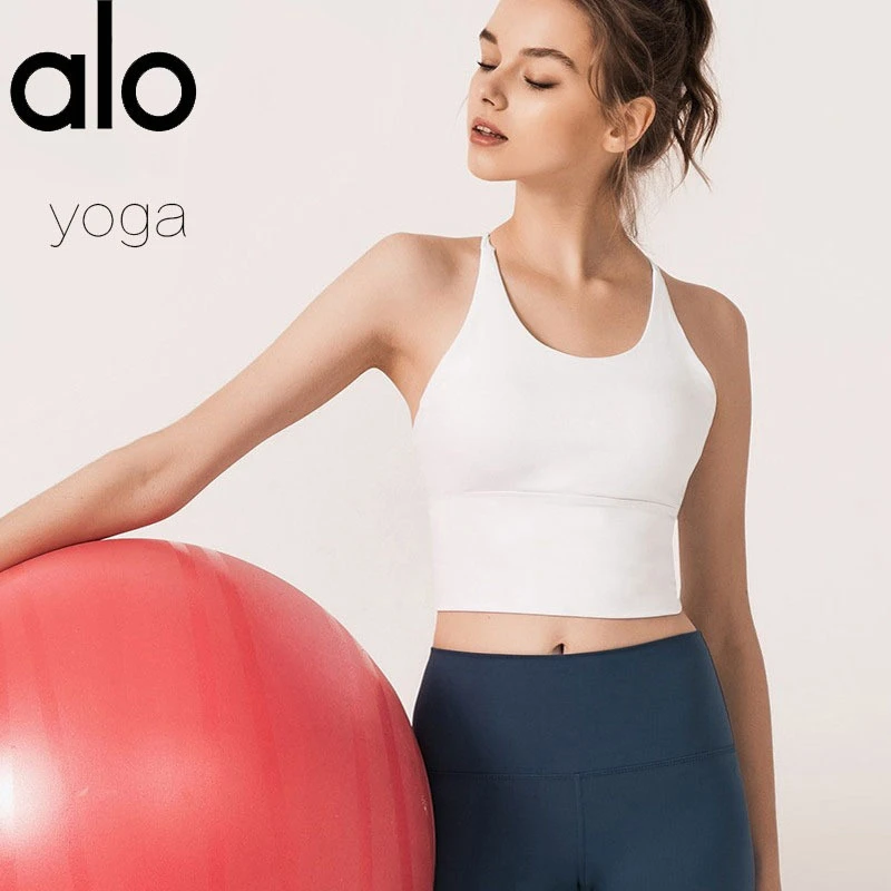 alo yoga专柜正品新款瑜伽内衣运动背心健身文胸美背胸衣防震