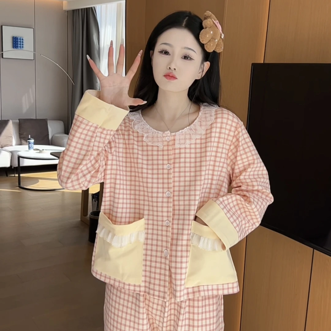 腾小雨专属 秋冬可爱减龄棉睡衣女家居服可外穿长袖显瘦宽松亲肤