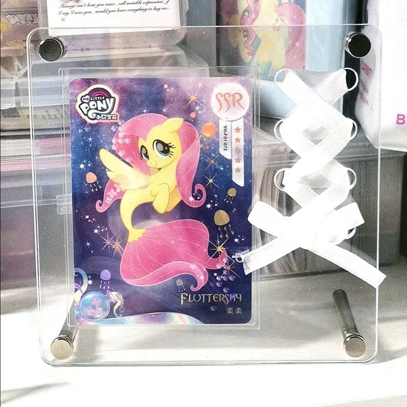 丝带卡砖凹槽展示架小卡丝带装饰小马宝莉哪吒光栅卡相框收纳展架