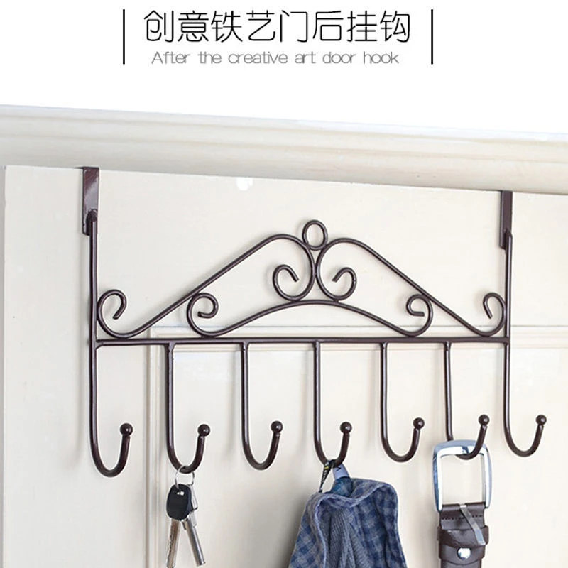 门后挂钩免打孔墙上挂衣架神器门上挂架壁挂子强力无痕衣服帽衣钩