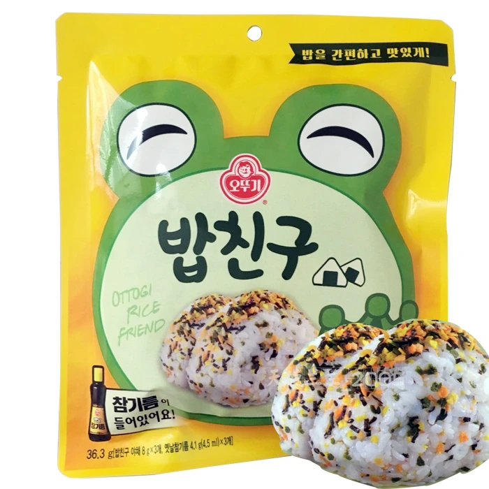 韩国进口不倒翁蔬菜拌饭料烤肉味速食儿童日式饭团拌饭寿司调料