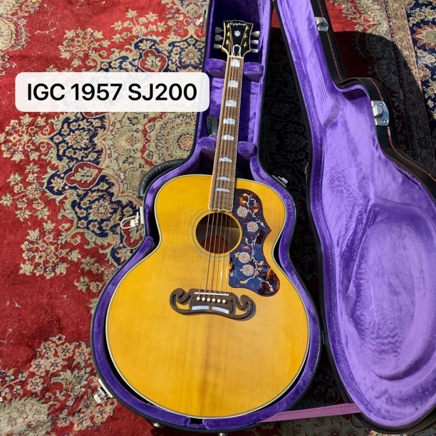 Epiphone IGC系列1957 SJ200 1942 Banner J45 J180民谣木吉他。