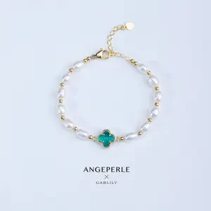 天使之泪100%纯淡水珍珠手链圈口可调节5-6mm时尚精致百搭款简约」