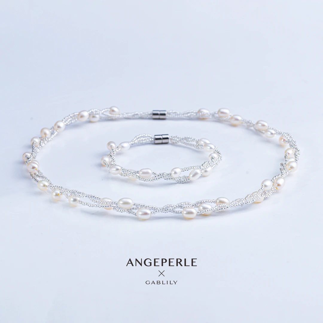 天使之泪淡水珍珠 ’银河如梦‘项链+手链5-6mm时尚气质 DF