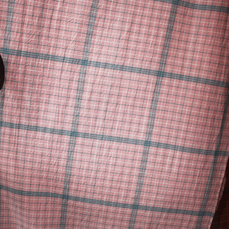 【沐格推荐】百香果粉纯棉色织水洗棉可做四件套睡衣布料（不加工）