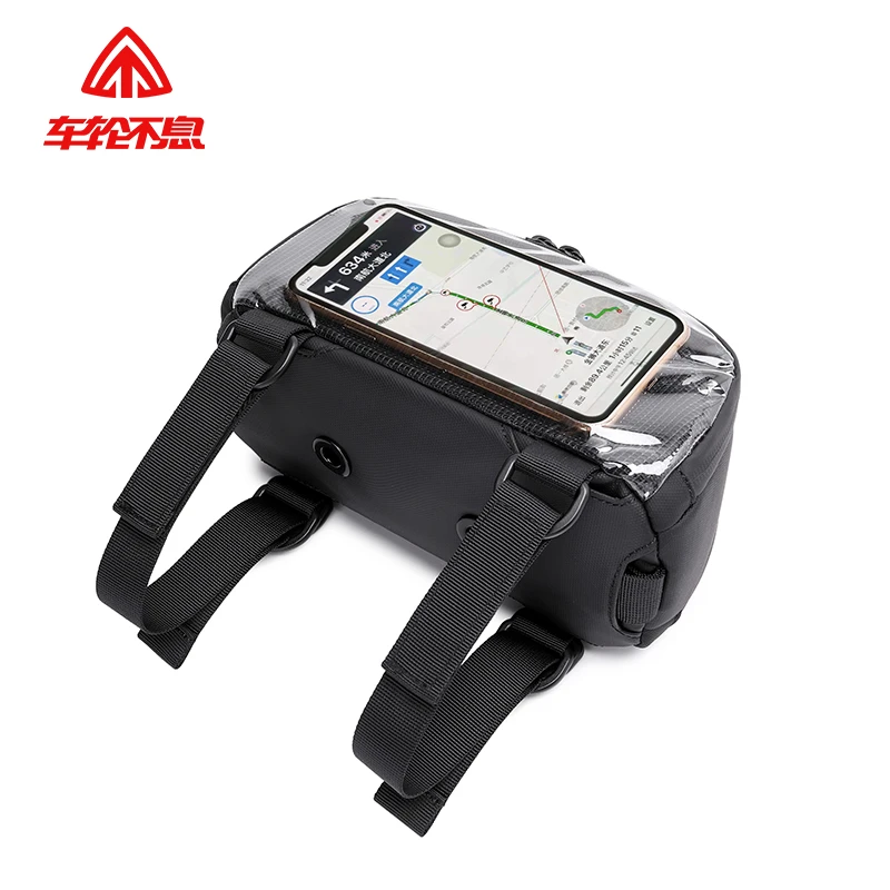 摩托车踏板收纳包防水机车骑行包手机导航电动车头前挂包