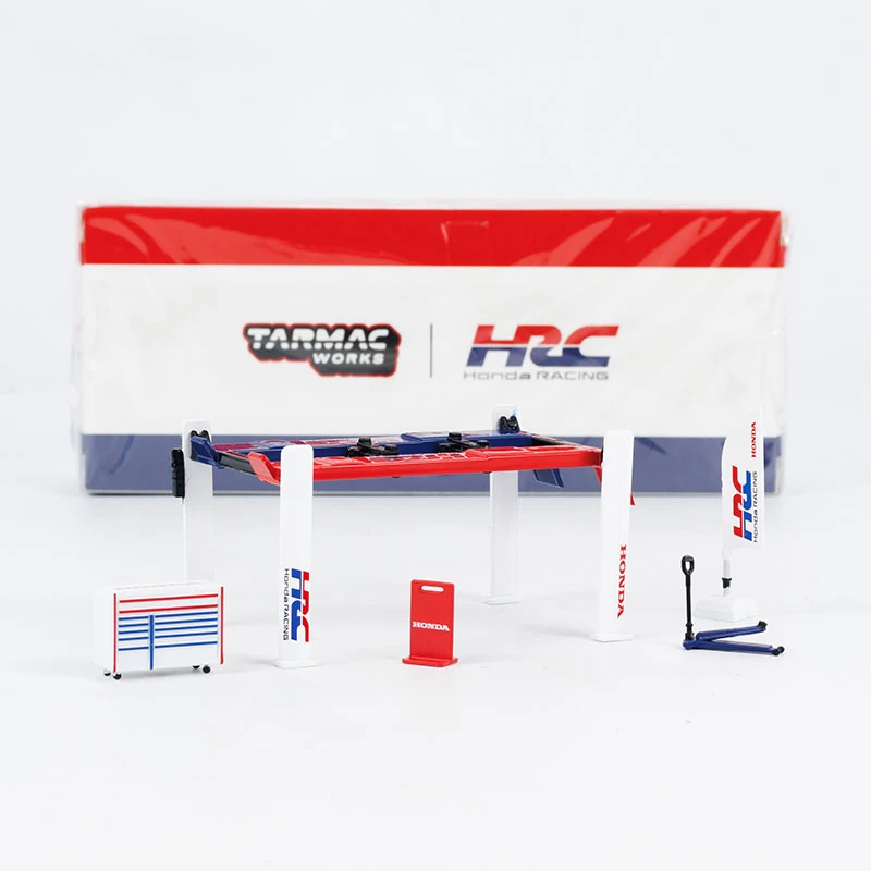 Tarmac Works车模1:64维修工具套装仿真场景升降架举升机汽车模型