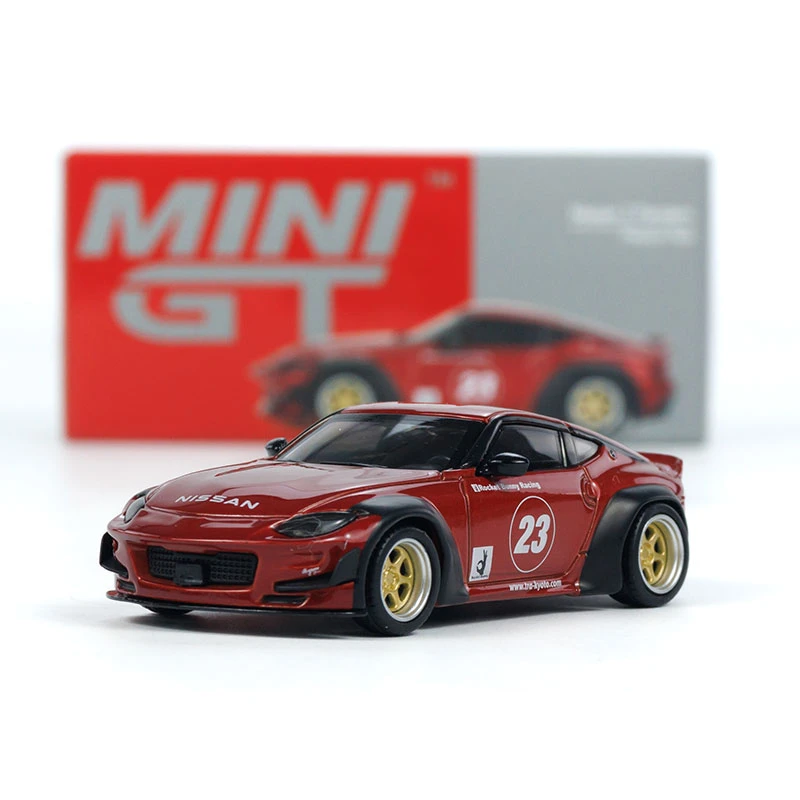 MINI GT车模 1:64 722号 Nissan Z Pandem红色合金汽车模型小比例