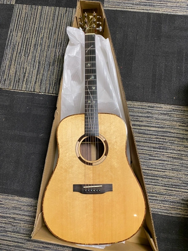 高档特惠面单民谣吉他 云杉玫瑰木 亮光 送教学