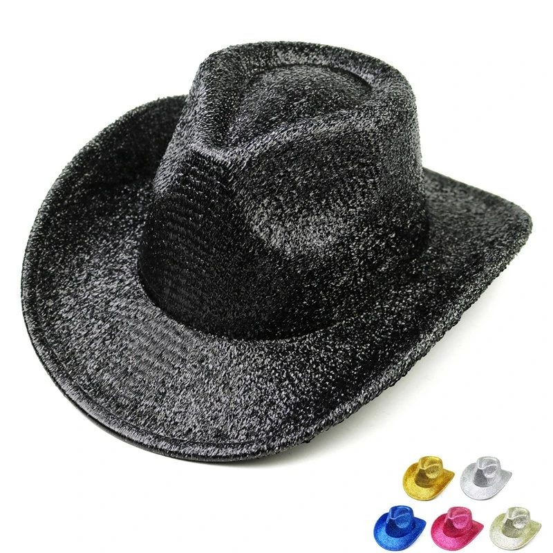 西部牛仔帽男韩版舞台帽英伦爵士帽儿童表演礼帽亲子节日活动帽子