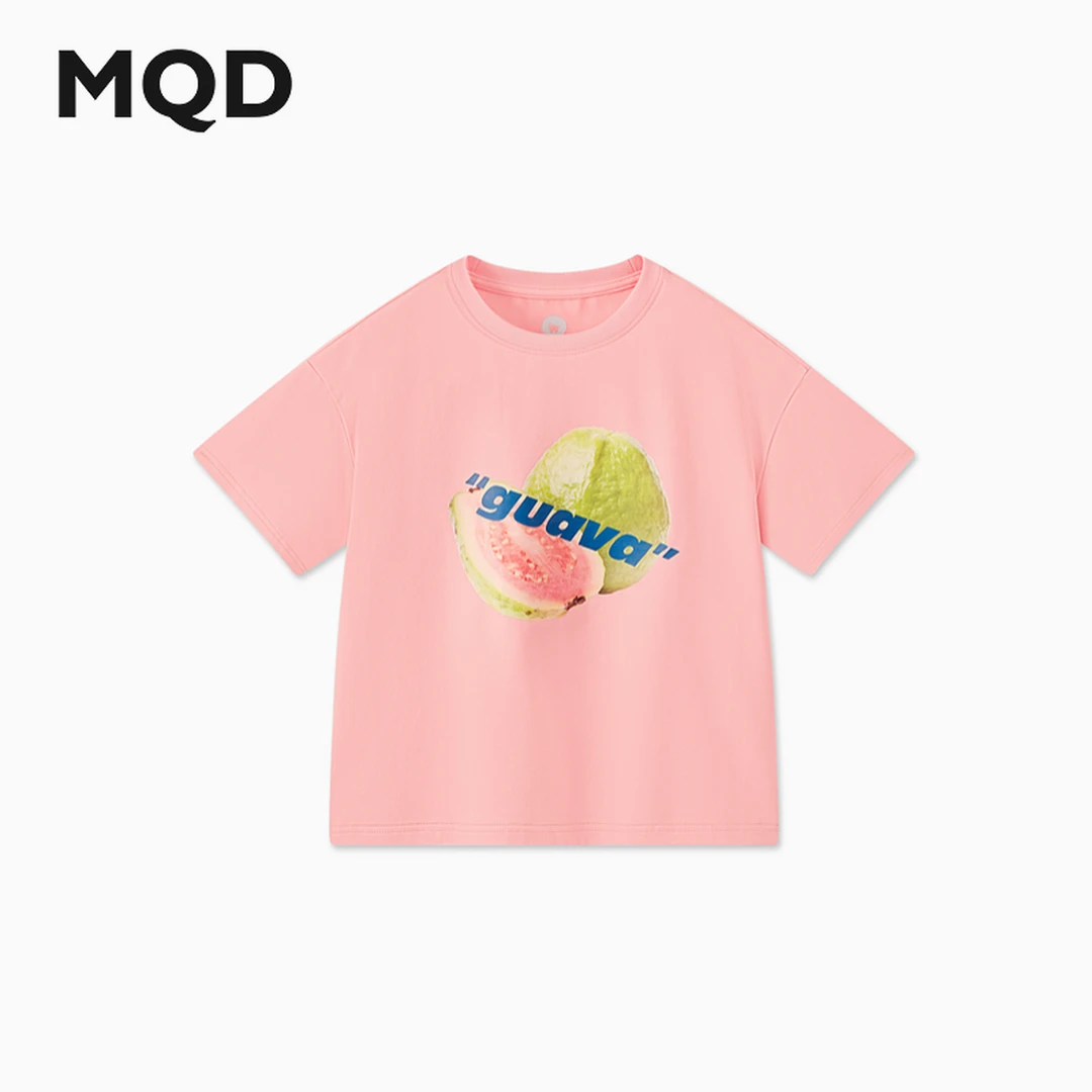 MQD童装儿童24夏新款卡通趣味短袖T恤9642W03P8