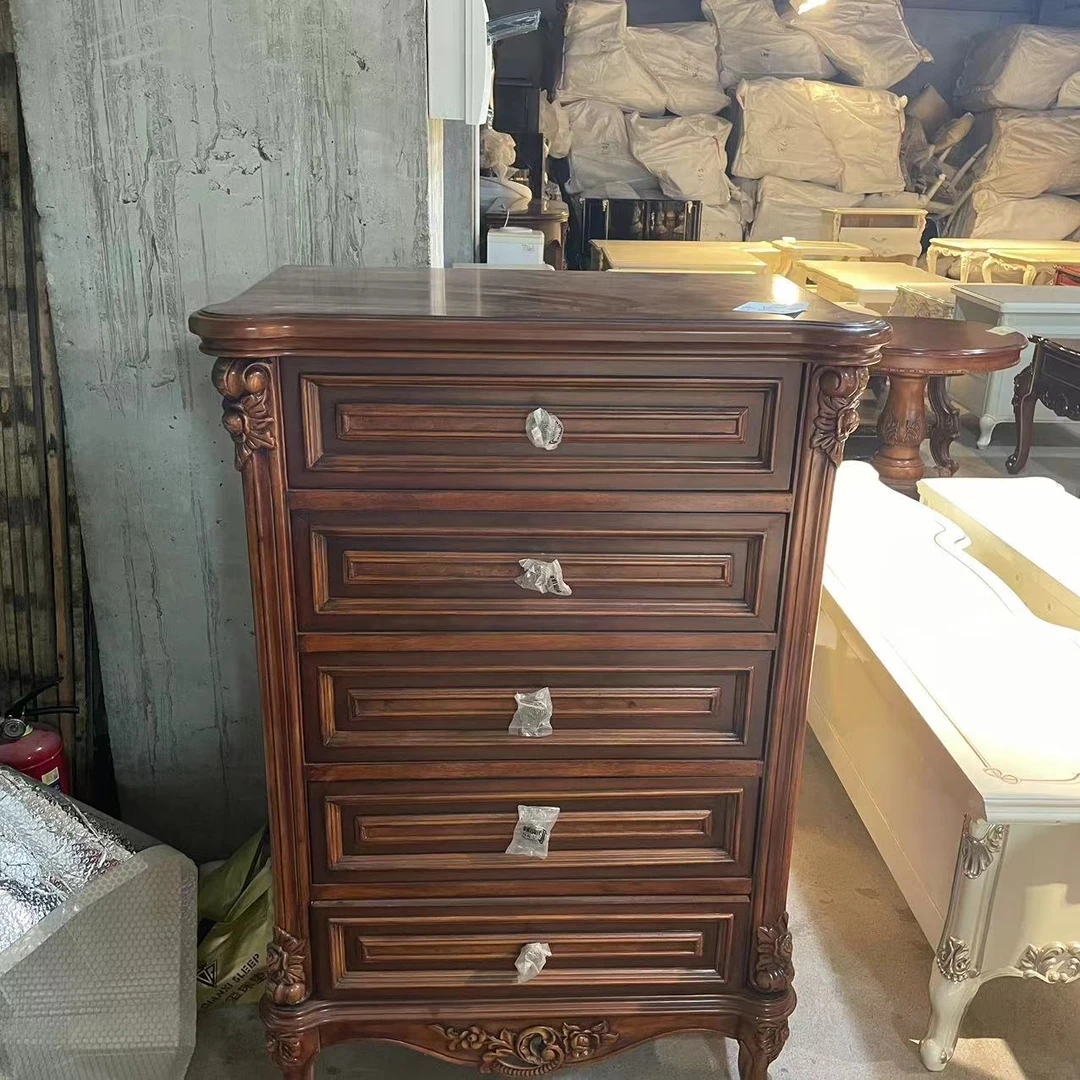 80*48*112欧式复古实木五斗柜