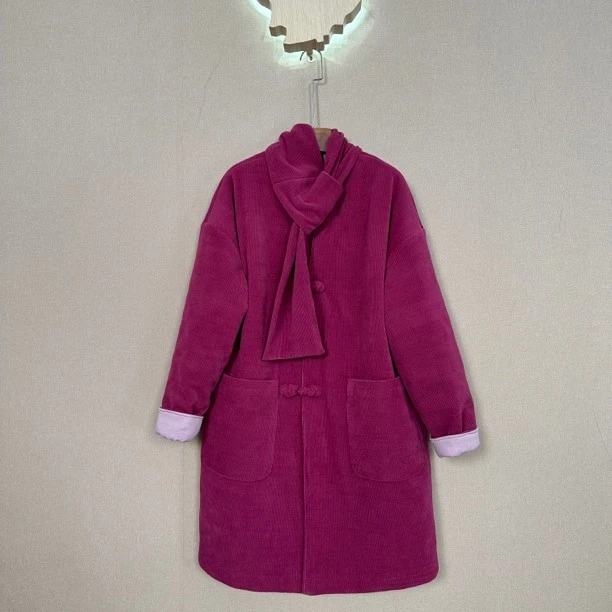 『暖笙』加棉长款国风新中式太极练功棉服