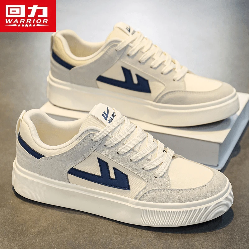 回力帆布鞋男款2025新款秋季学生休闲小白板鞋百搭运动青少年潮鞋