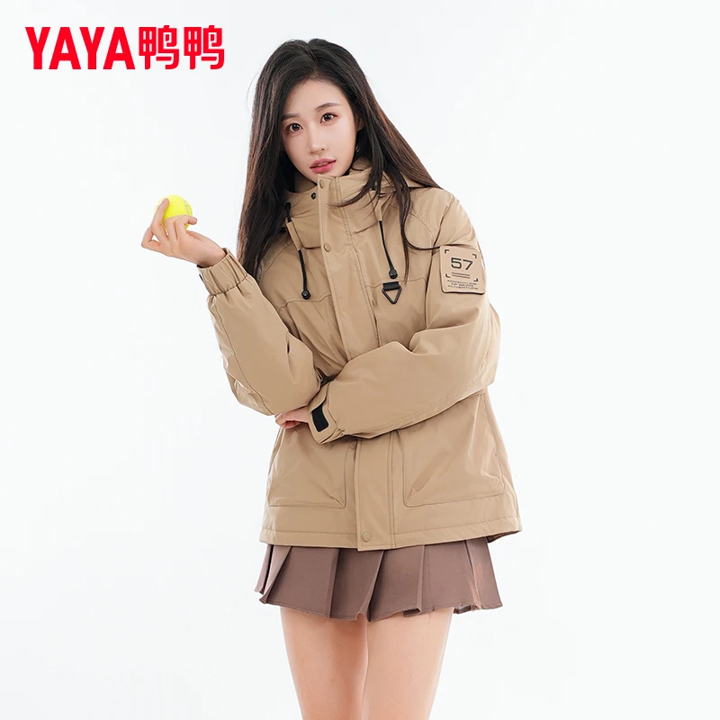 YAYA/鸭鸭羽绒服男短款冬户外工装风时尚百搭保暖外套YE4B709792F