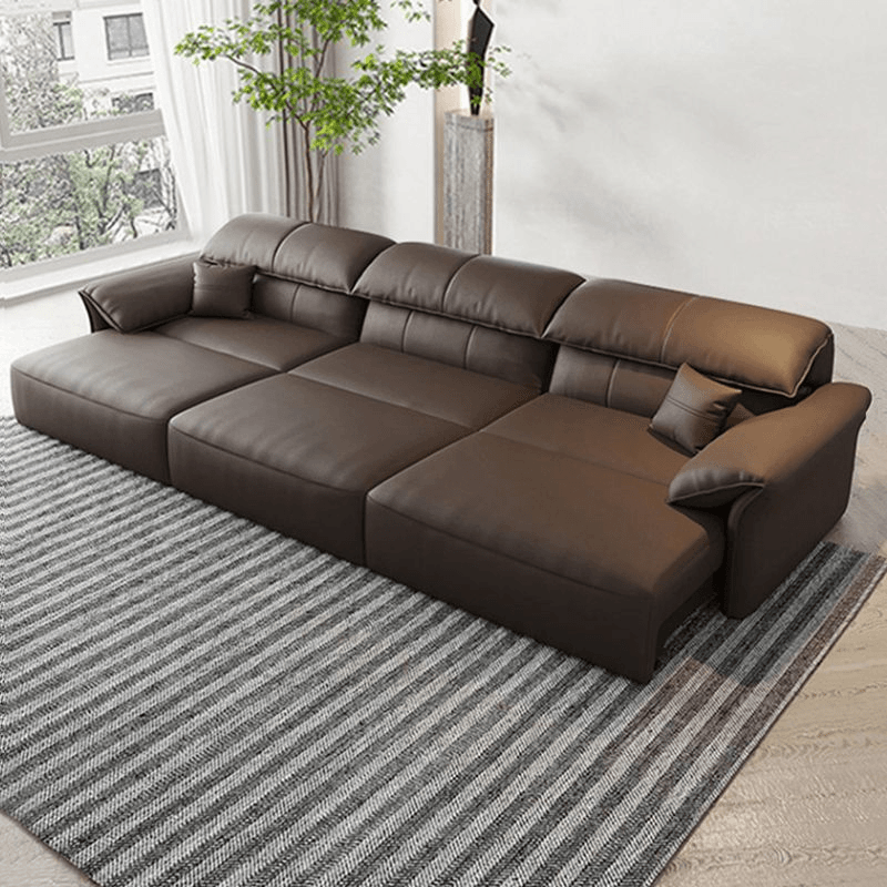 意式极简零靠墙电动多功能真皮沙发客厅大小户型现代可伸缩沙发床