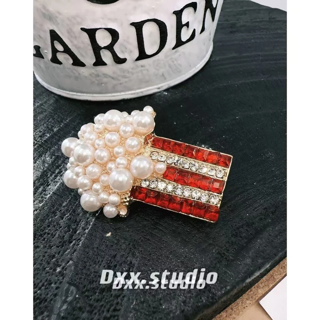 铜合金亚克力胸针 DXX小晰饰品-新品-【爆米花胸针】40933