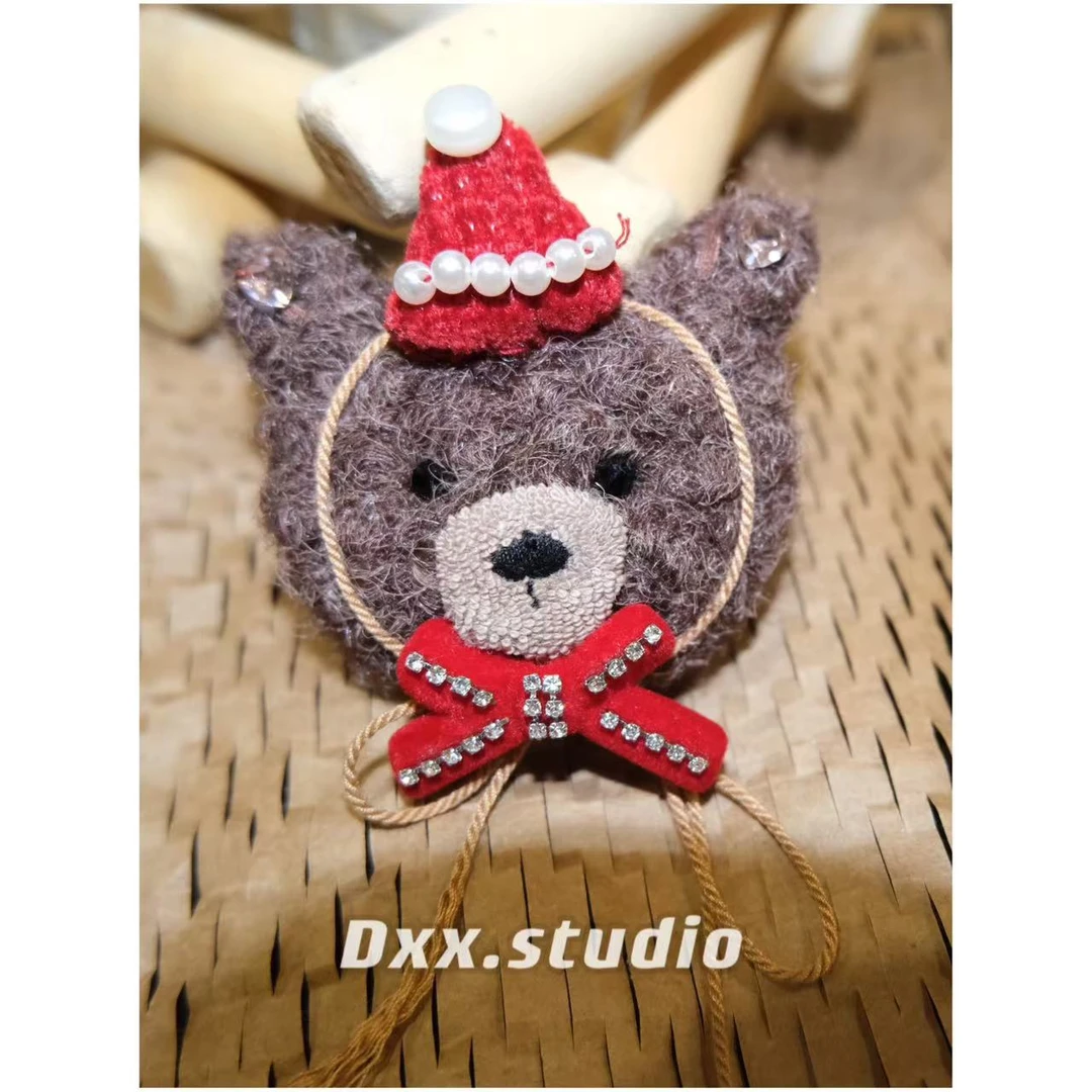 铜合金亚克力胸针 DXX小晰饰品-新品-【小熊】胸针42642