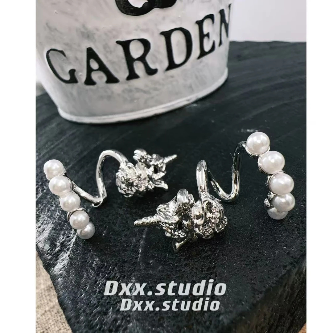 铜合金仿珍珠耳饰  （不需要耳洞可带）一对耳夹40922