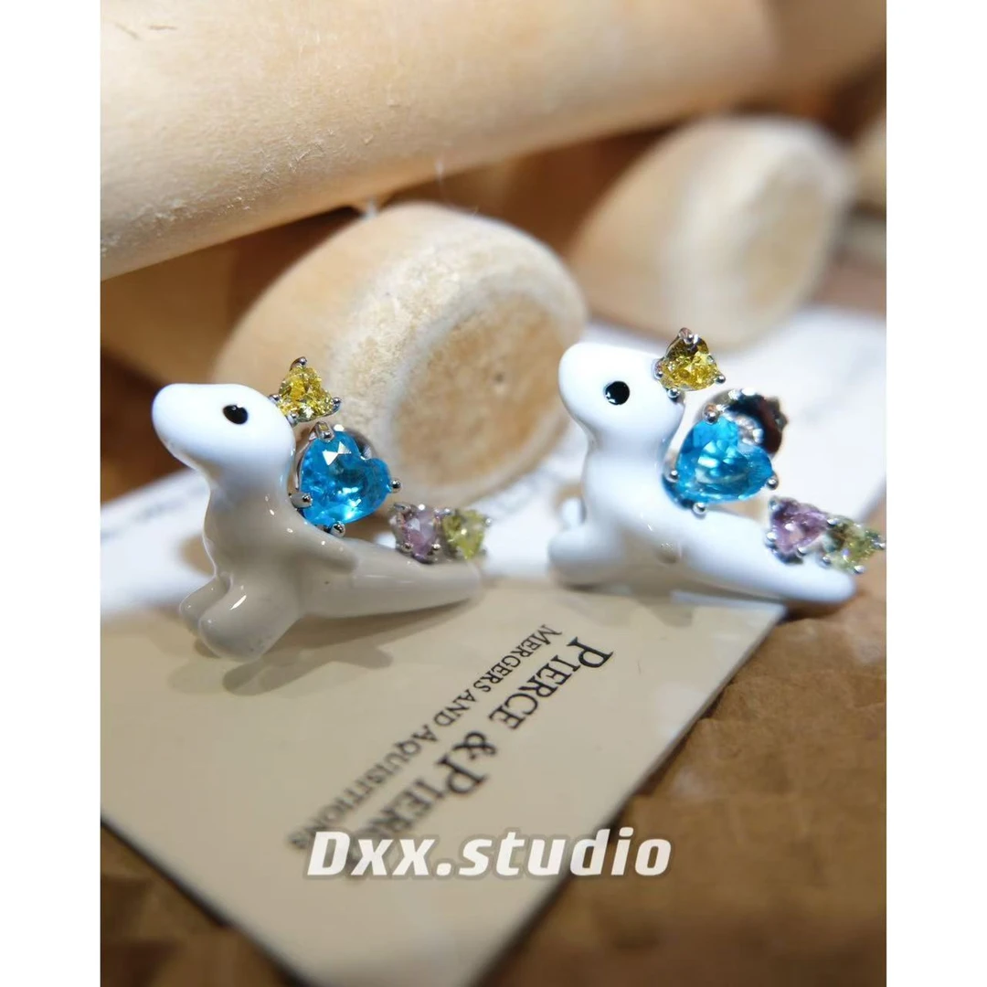 铜合金耳饰 DXX小晰饰品-新品-【恐龙】耳饰42465