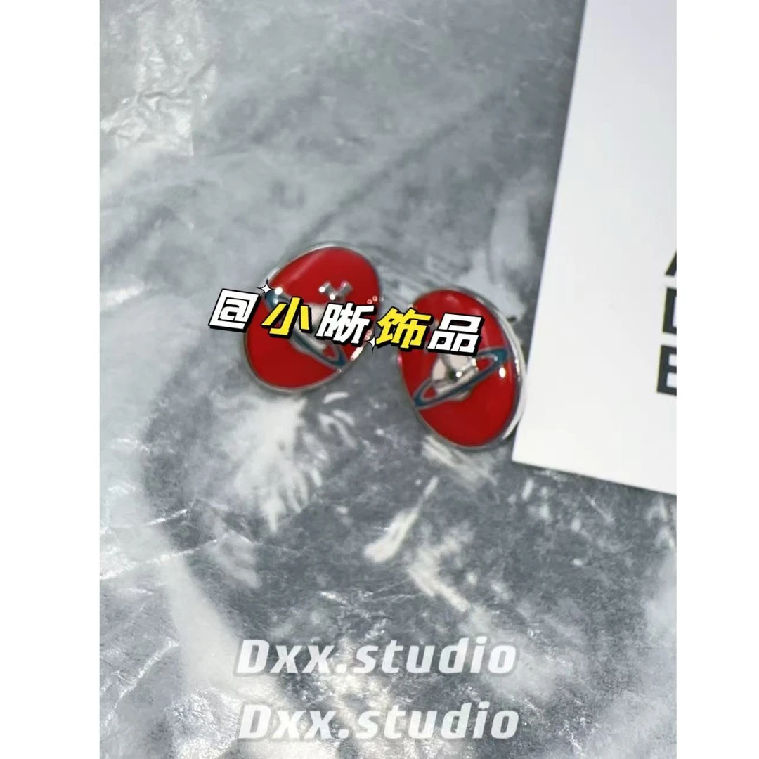 铜合金锆石耳饰 DXX小晰饰品-新品-【安可拉红】耳饰40980