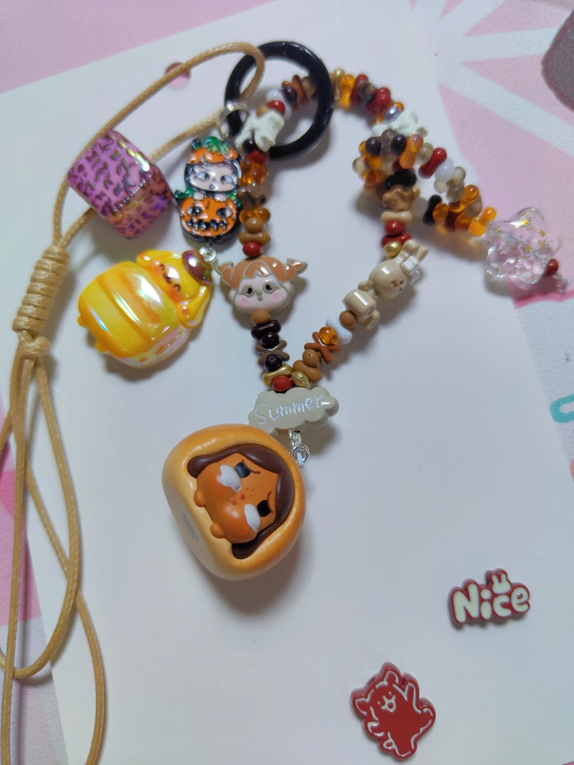 成品—合金手机链钥匙链背包链sp烤面包（微瑕 no退换）