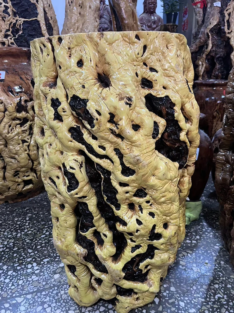 精品原生态鸡心龙纹枣木小花架