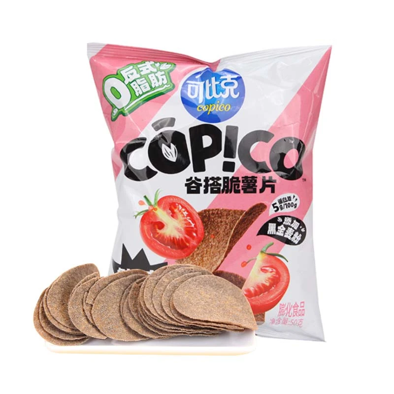 可比克谷搭脆薯片鲜浓番茄味50g/袋