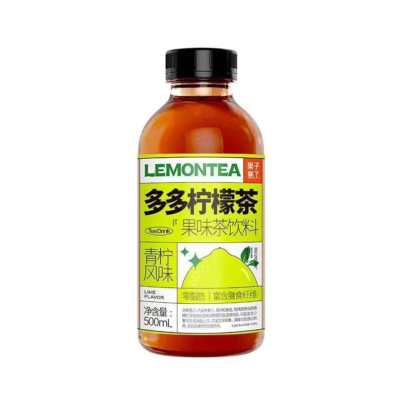果子熟了多多满柠青柠味柠檬茶  500ml/瓶