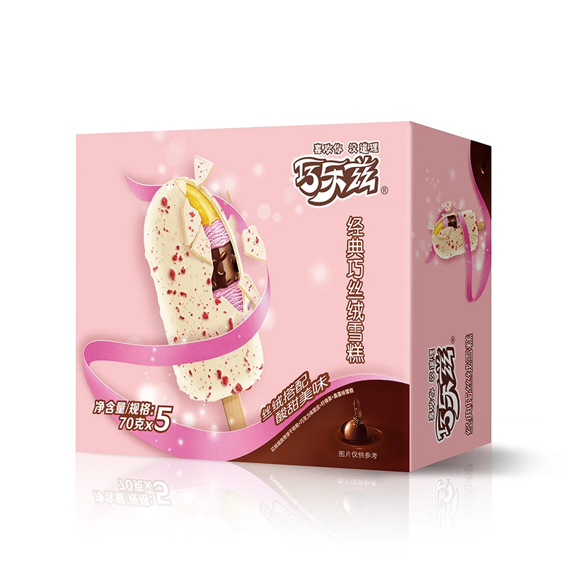 伊利 巧乐兹经典巧丝绒雪糕70g*5支/盒