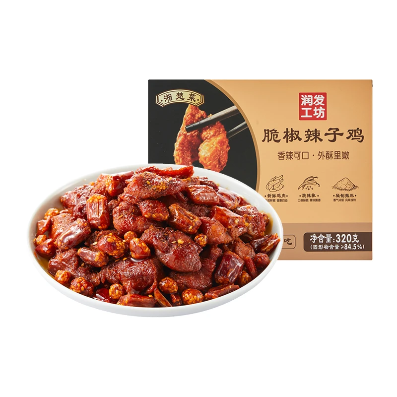 【湘楚特色】脆椒辣子鸡320g/盒