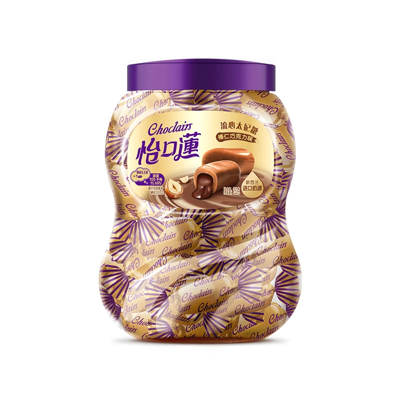 怡口莲流心太妃糖榛仁巧克力味253g/袋