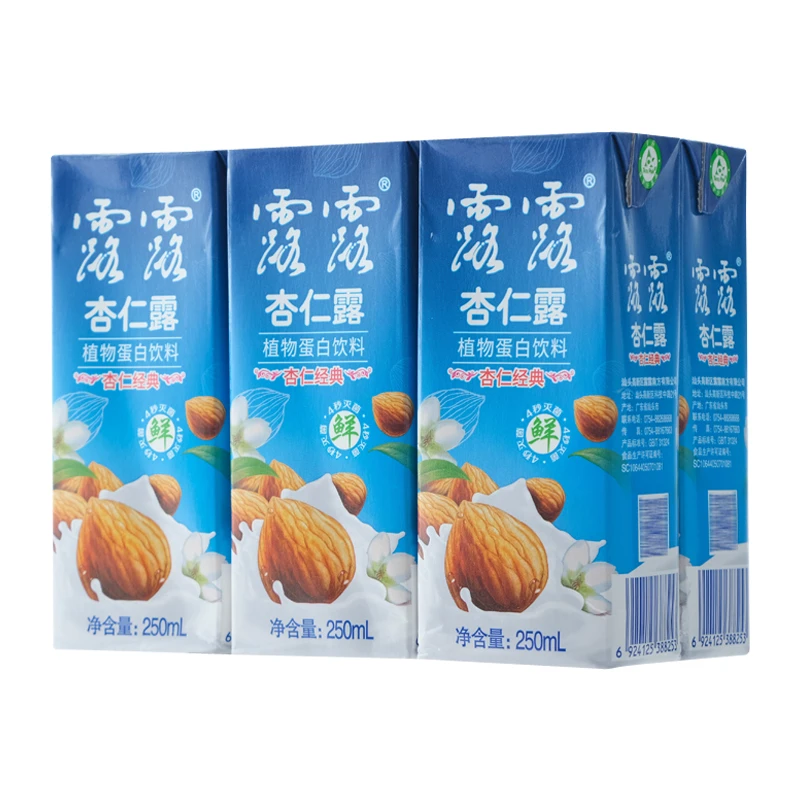 露露杏仁露植物蛋白饮料250ml*6盒/组