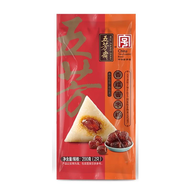 五芳斋香糯蜜枣粽200g(2只)/袋粽子同城送