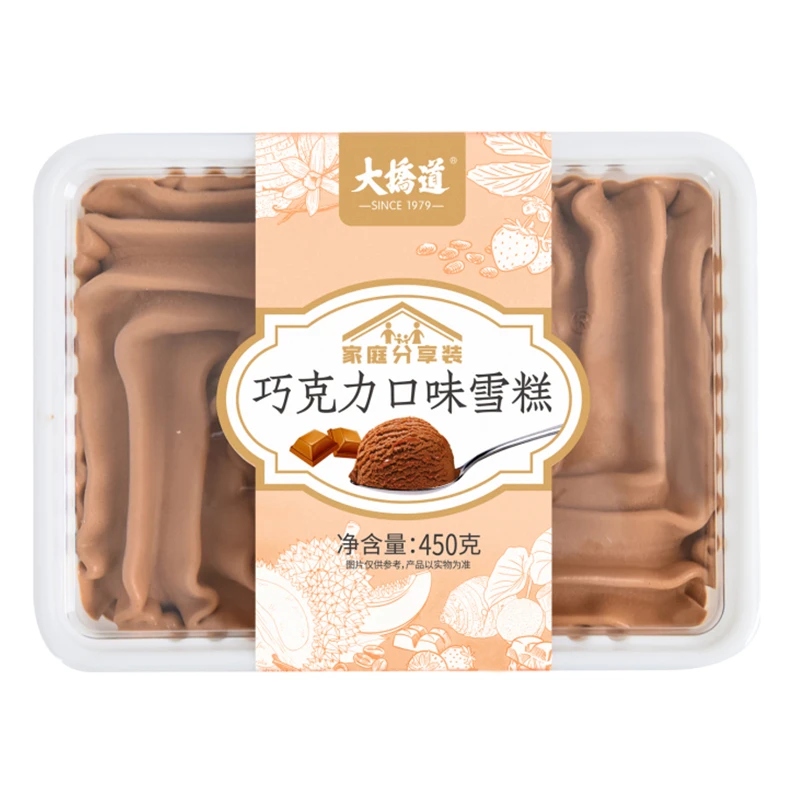 大桥道巧克力口味雪糕家庭分享装450g/盒