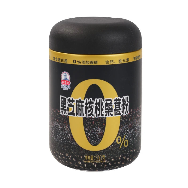 秦老太黑芝麻核桃桑葚粉500g/罐