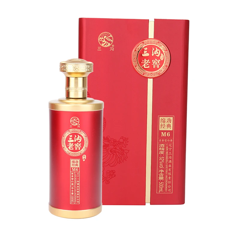 52度三沟绵劲经典M6白酒 500ml/瓶