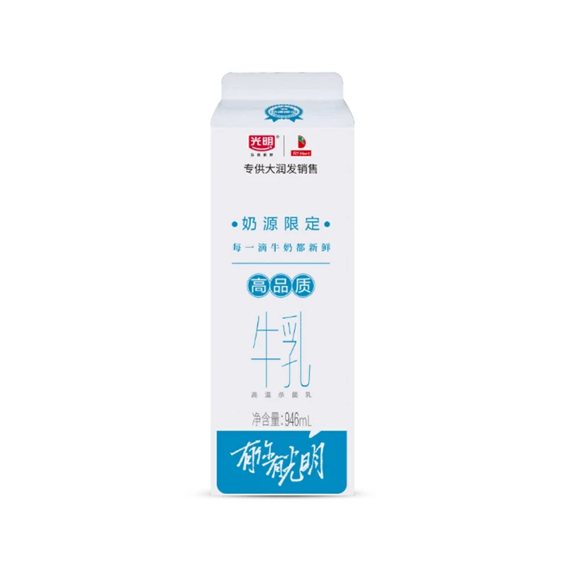 光明大润发联名高品质牛乳946ml/盒
