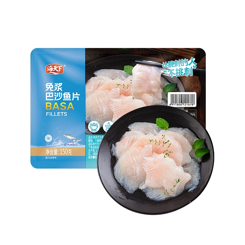 海天下免浆巴沙鱼片150g/袋